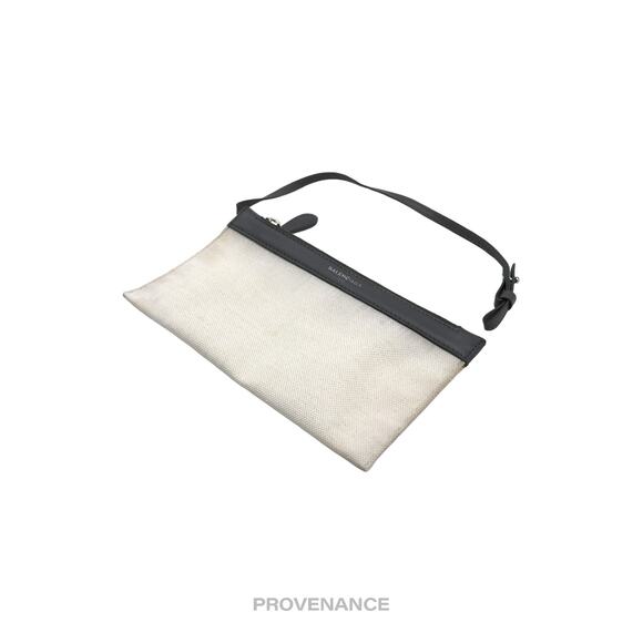 🔴 Balenciaga Zip Pouch Wallet - Canvas Gray - Picture 3 of 7
